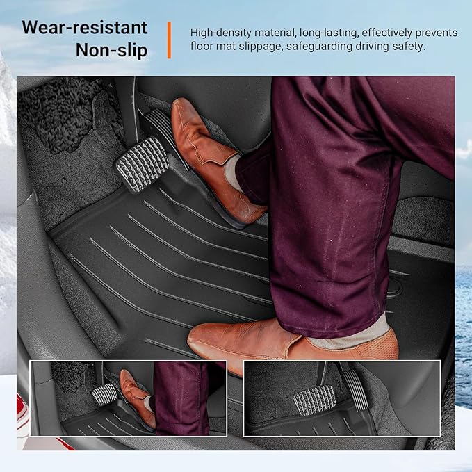 powoq AWD Floor Mat Compatible with 2021-2026 Chevy Trailblazer Trunk Mat Cargo Mat TPE Backrest Liner Replacement for 21-26 Chevy Trailblazer AWD Accessories (AWD Floor Mat+Trunk Mat+Backrest Mat)