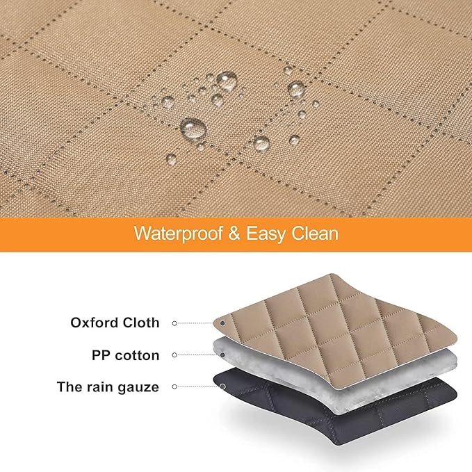 GXT Dog Back Seat Cover Protector for Cars SUV and Trucks with Mesh Window, Scratchproof Nonslip and Waterproof Material