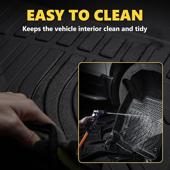 for Nissan Versa Floor Mats 2020 2021 2022 2023 2024 2025(Sedan, S/SV/SR), TPE All Weather Custom Car Floor Mat Anti-Slip Automotive Cargo Trunk Liner Full Set for Nissan Versa Accessories 2020-2025