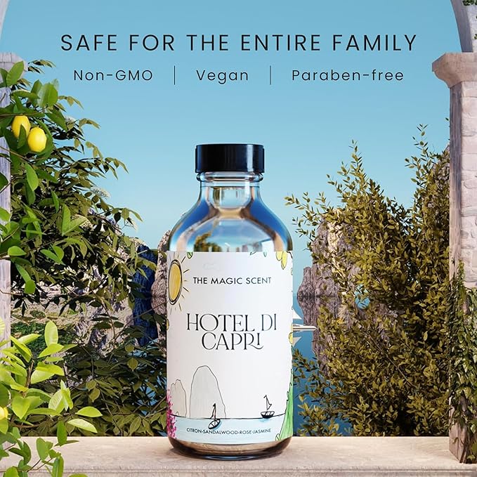 The Magic Scent Hotel Di Capri Hotel Scent Diffuser Oil - Cold-Air & Ultrasonic Fragrance Oil for Diffuser Inspired by Capri, Italy - Essential Oils for Diffusers Aromatherapy (500 ml)