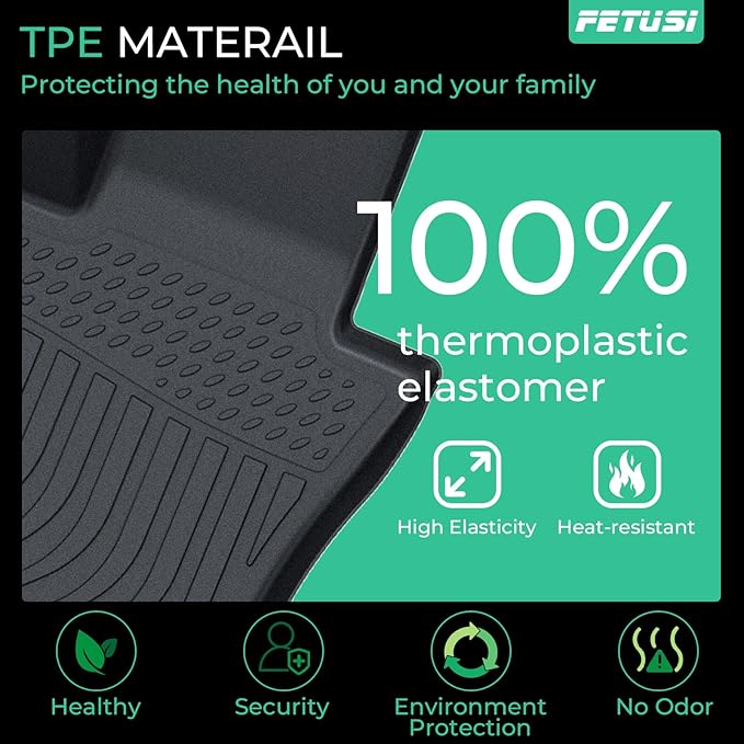 Floor Mats & Cargo Liner Set Custom Fit for Mazda CX-30 2020-2024 2025, All Weather Protection for Car Mats Anti-Slip TPE Odorless Floor Liners Mazda CX-30 Accessories Waterproof Trunk Mat, Black