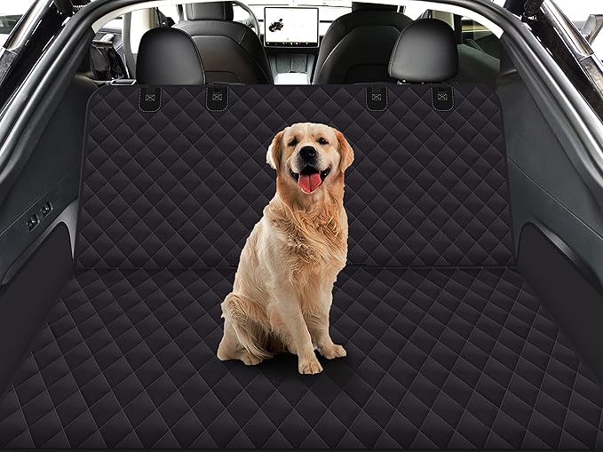 GXT Dog Back Seat Cover Protector for Cars SUV and Trucks with Mesh Window, Scratchproof Nonslip and Waterproof Material