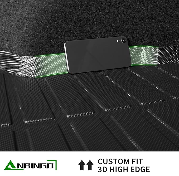 ANBINGO®Fit for Toyota RAV4 Floor Mats 2019-2025(Not Fit Hybrid) All Weather TPE Mats Custom Fit for Floor Liner for Toyota RAV 4 LE/XLE/Limited/TRD/Adventure Front and Rear 2 Row Car Mats,Black