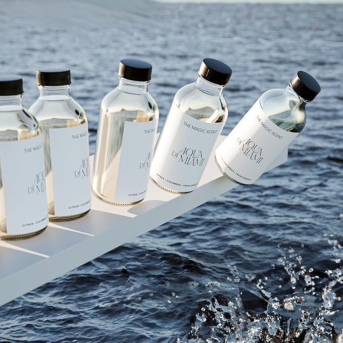 The Magic Scent Aqua di Miami Diffuser Oil - Hotel & Home Luxury Scents - Diffuser Oil Scents for Home Designed for Use in All Diffusers - 16.9 fl oz, 500 mL