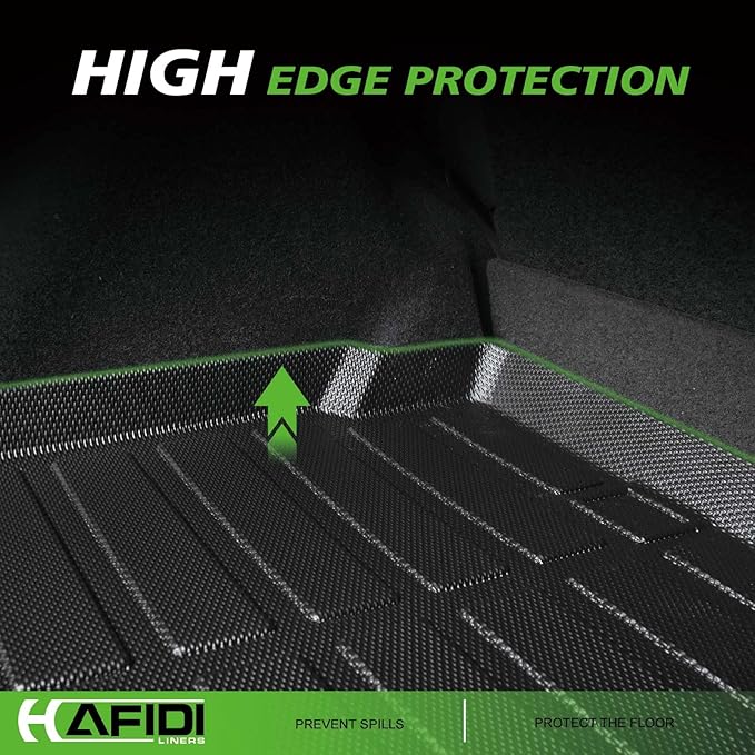 All Weather Cargo Liner for 2024 2025 2026 Hyundai Kona/Kona Electric(EV) Custom Fit Automotive Car Trunk Mat Accessories - Black