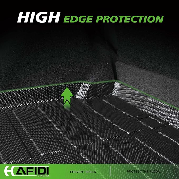 All Weather Cargo Liner for Kia Sportage 2023 2024 2025 & Sportage Hybrid 2023 2024 2025 Custom Fit Automotive Car Trunk Mat Accessories - Black (Not for PHEV)