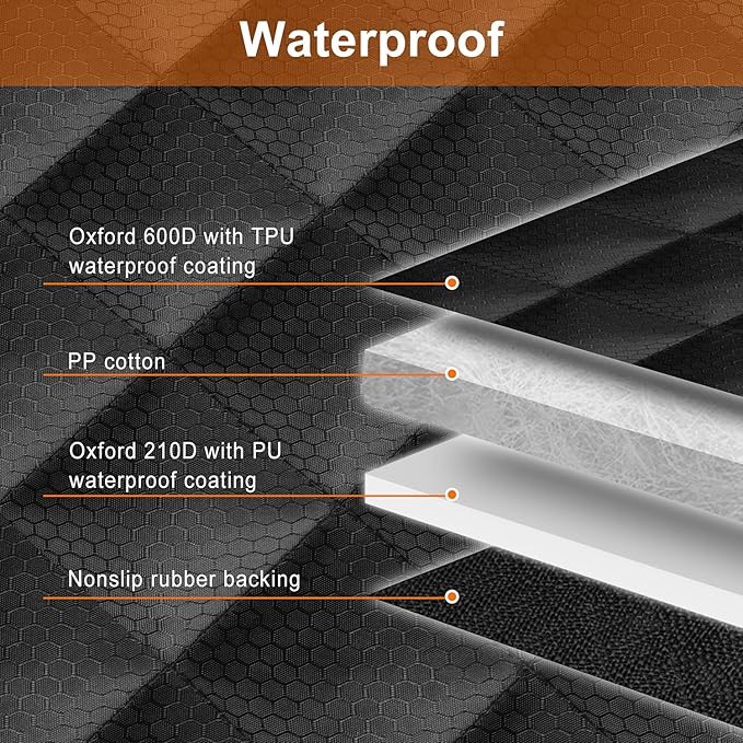 Dog Back Seat Cover Protector, Waterproof Dog Car Seat Covers, Heavy-Duty & Nonslip Backseat Protection for Dogs and Kids, Compatible Pet Car Seat Cover for Cars, Trucks & SUVs