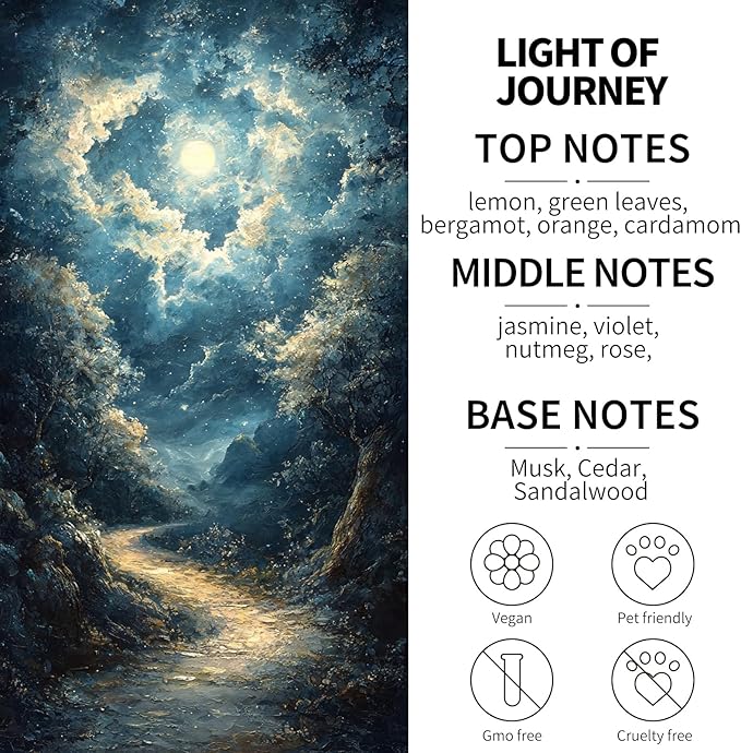 2- Pack Light of Journey Car Air Freshener Hanging Long Lasting Car Scent Essential Oil Diffuser Car Perfume Inspired Fragrances for Men and Women by VUTOLLOSA