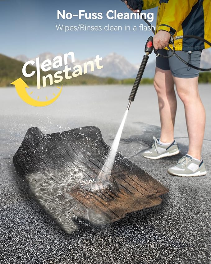 3W Floor Mats Fit for Honda Odyssey 2018-2026,TPE All Weather Custom Fit Floor Liner 1st, 2nd 3rd Row Car Mats,Black