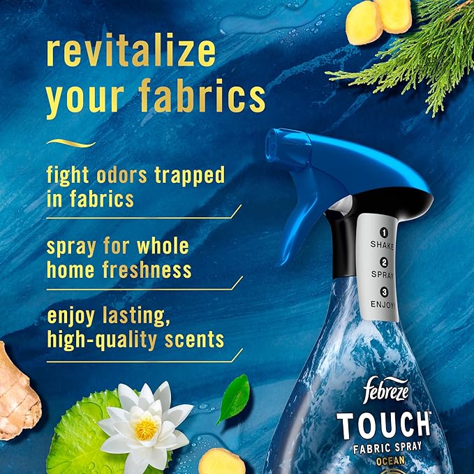 Touch Fabric Spray, Ocean & Mountain, 16.9 oz, Pack of 2