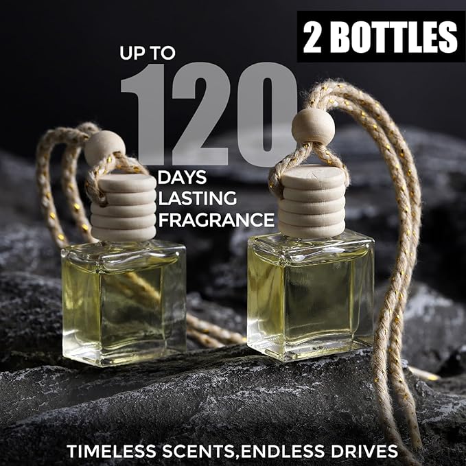 2- Pack Hotel Romance Car Air Freshener Hanging Long Lasting Scent Essential Oil Diffuser Car Perfume Inspired Fragrances for Men and Women by VUTOLLOSA