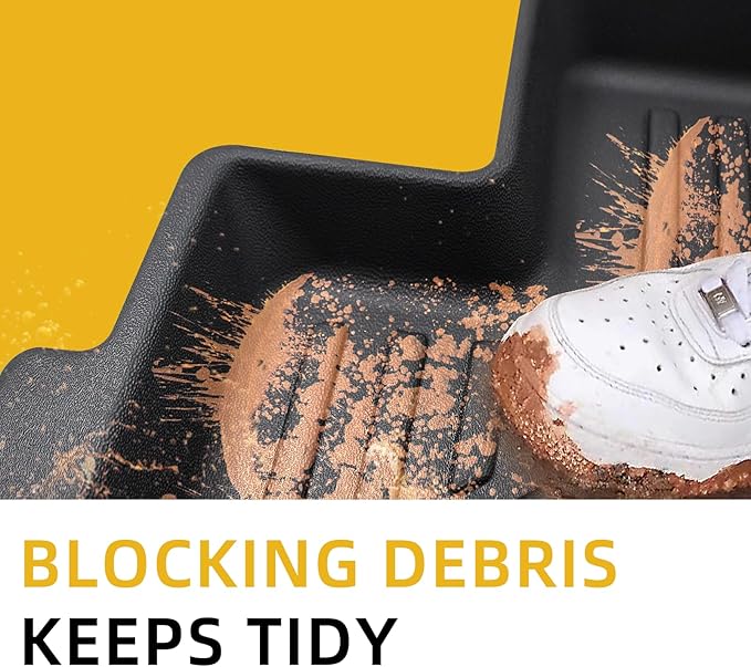 Floor Mats Compatible with Nissan Murano Accessories, Car Floor Liners Carpet Protection TPE All Weather Guard Custom Fit for Murano 2017.5-2024 (3PCS, Black)