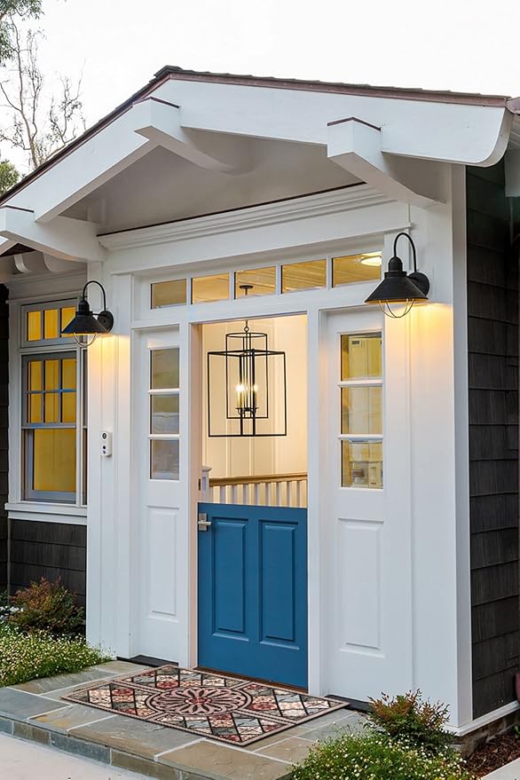 Durable Heavy Duty Front Door Mat - 24"x36" Large Outdoor Welcome Mat Non-Slip Rubber Entrance Door Mat Apply to Home High Traffic Area,Porch, Patio, Farmhouse，Entryway Floor Mats