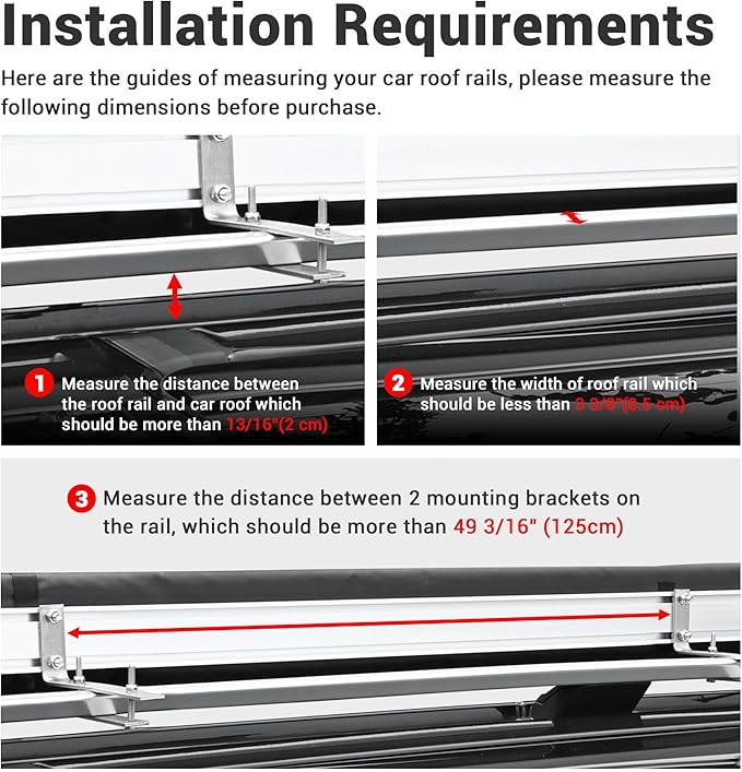 Yescom Ripstop Vehicle Awning 8.2x8.2' Retractable Car Side Roof Rack Overlanding Shade for RV SUV Truck Tailgate Outdoor Camping Travel Gray