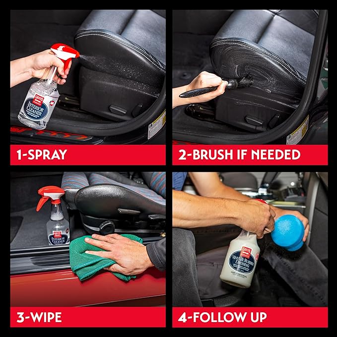 Griot's Garage Interior Cleaner Spray for Car Seats, Carpet, Upholstery Fabric, Floor Mat, Vinyl, Dashboard, Ideal for Truck, SUV, RV, Boat, and More, 11104, 35 Fl Oz