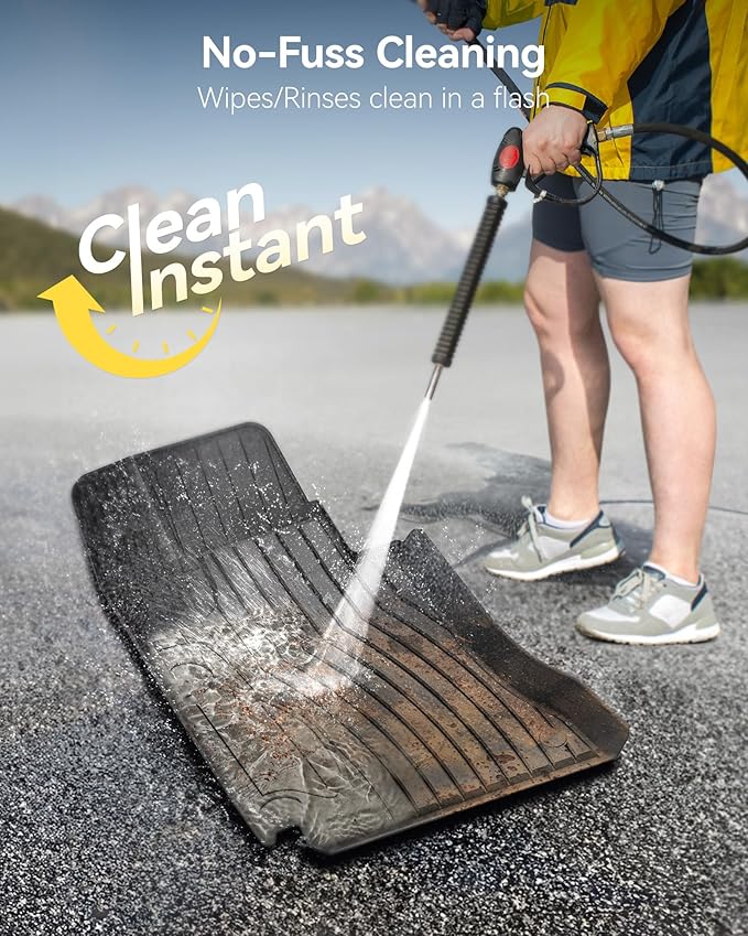 3W Floor Mats Compatible for Benz C-Class 2015-2021 (for Sedan Only) TPE All Weather Custom Fit Floor Liner for Benz C-Class C300/C350e/C43 AMG/C63 AMG/C63 AMG S Car Mats