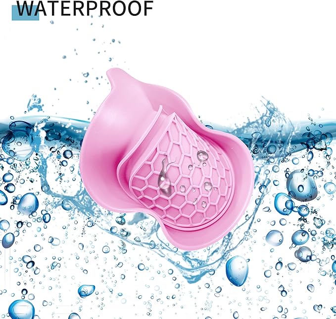 Amooca Car Cup Coaster Universal Non-Slip Cup Holders Bling Crystal Rhinestone Car Interior Accessories 4 Pack Pink