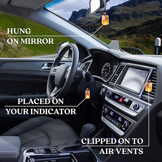 One Million Car Air Freshener for Men | Automotive Air Fresheners with Vent Clip | Strong Car Perfume with Odour Eliminating Technology | Long Lasting Air Freshener by Perfa