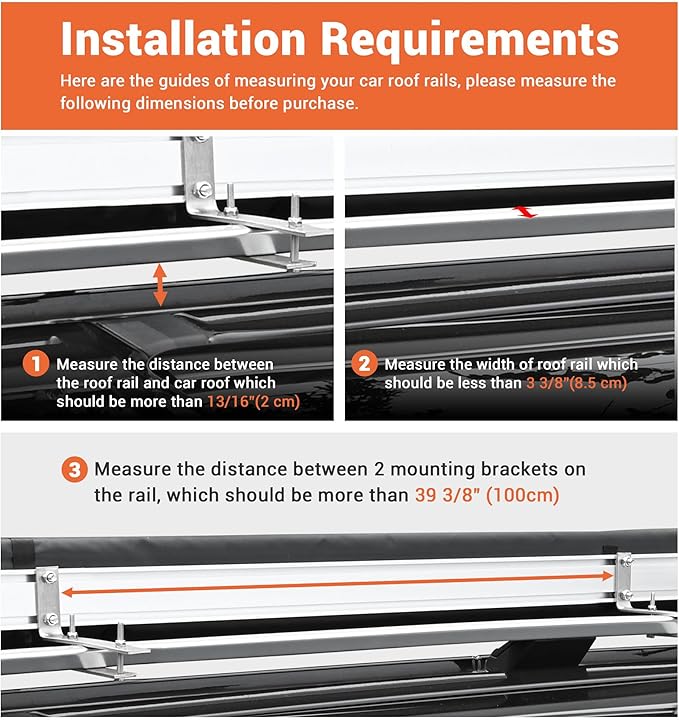 Yescom Vehicle Awning with Blackout Coating 6.6'x8.4' Retractable Car Side Roof Rack Overlanding Shade for SUV Truck Tailgate Outdoor Camping