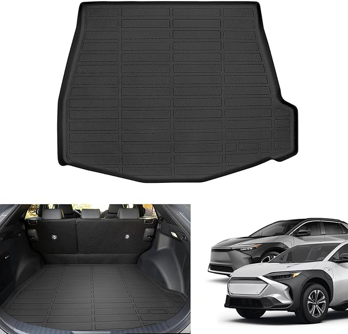 Sze Cargo Liner for Subaru Solterra 2023 2024 2025 2026 / Toyota bZ4X 2023 2024 2025 All Weather Cargo Mat for Subaru Solterra TPE Trunk Mat for Toyota bZ4X Waterproof Stain-Resistant Trunk Liner