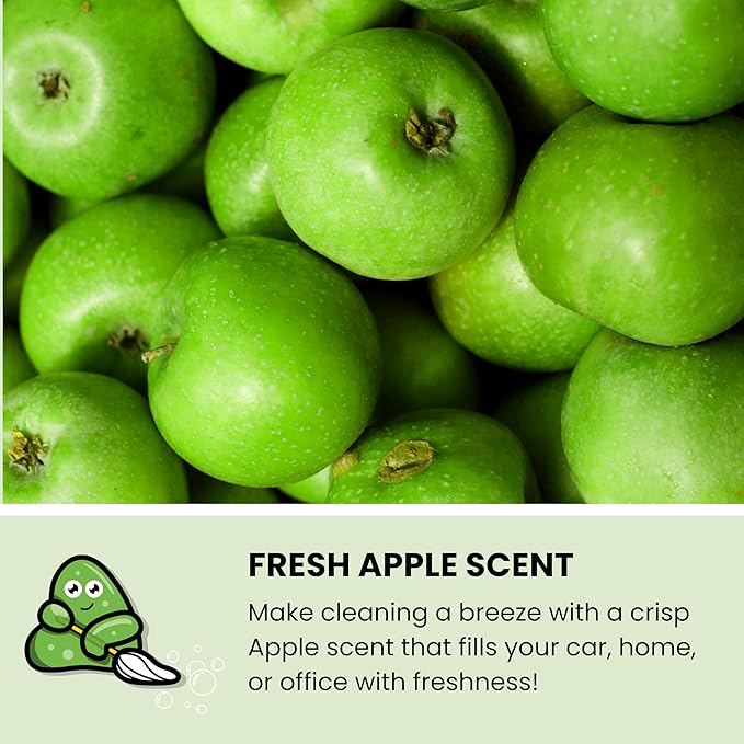 Slime Buddies Car Cleaning Gel Putty - 12 Pack Apple Scented Interior Detailing Tool for Cup Holder, Air Vent & Keyboard - Reusable Auto Detailing Accessories - Dust Remover Goop - Gifts for Men Women