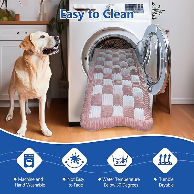 Thickened Dog Bed for Car Back Seat, Upgraded Bottom Non-Slip, Fits Hard Bottom car seat Cover for Dogs, Premium Mixed Color, Bog Car Seat Cover