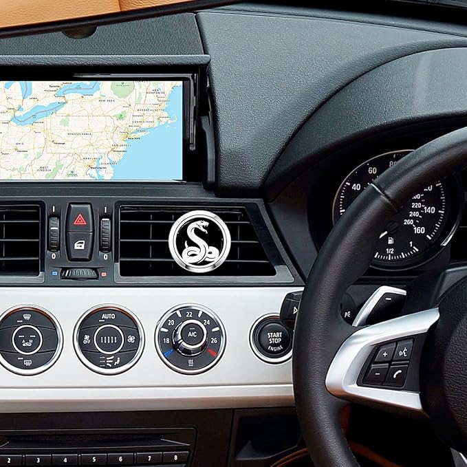 30mm Car Essential Oil Diffuser Vent Clips Air Freshener Vent Clip Aromatherapy Car Accessories 10 Felt Pads for Gift Women (Snake)