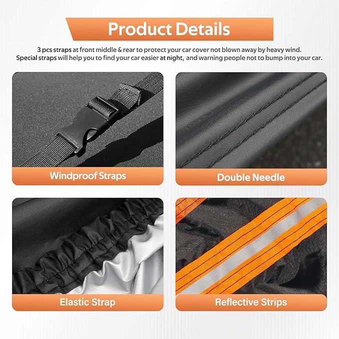 Toyota Car Cover Custom Fit Toyota bZ4X Waterproof All Weather for Automobiles, Lightweight Full Exterior Cover Outdoor Sun UV Rain Dust Snow Wind Protection.