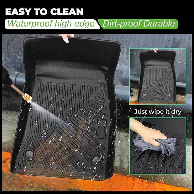 Floor Mats & Cargo Liner Set Fit for BMW 3 Series 330i M340i Sedan 2019-2025/for BMW 330e 2021-2025,All Weather Protection TPE Anti-Slip Automotive Full Set Floor Liners Custom 3 Series Accessories