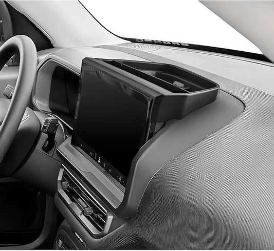 LUWU for 2025 Bronco Sport Dashboard Storage Tray - 2025 Ford Bronco Sport 13.2-inch Behind Screen Organizer Center Console Display Box Dash Tray Bronco Sport 2025 Accessories (Only for 13.2" Screen)