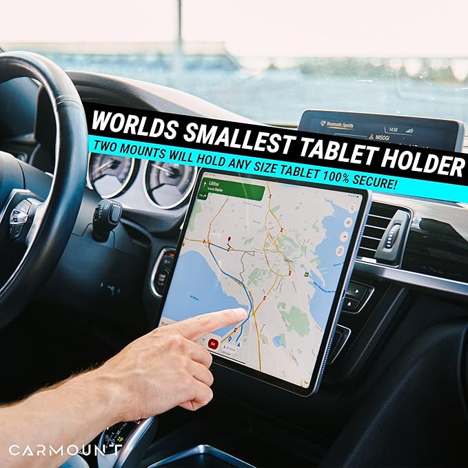 CARMOUNT F1 Dashboard Car Mount | Magnetic Phone Holder for Car, Ultra Strong 8X N52 Magnets, 360° Rotation, Universal Dash Mount for All Phones (2-Pack) | Car Mount Magnet