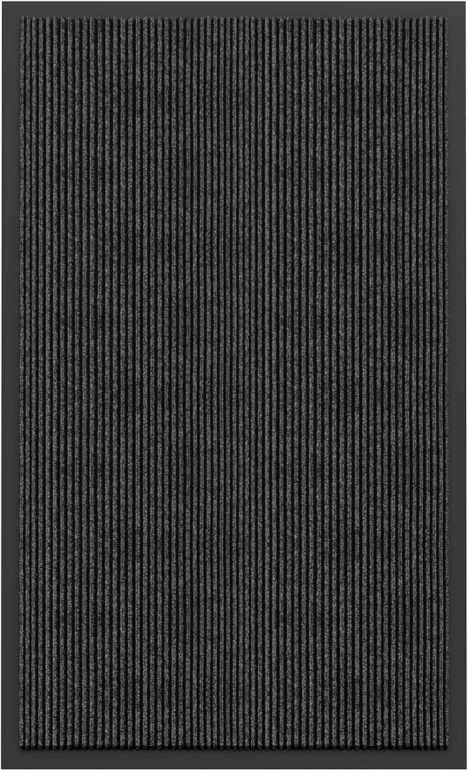 Amyracel Front Door Mat Indoor Outdoor Entrance, 36" x 60" All-Season Waterproof Doormat for Enterway, Heavy Duty Commercial Floor Mat, Fade Resistant, Rubber Back, Low Profile, Easy Clean