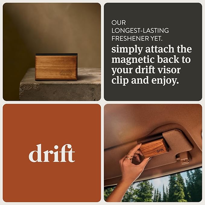 Drift on Amazon Wood Air Freshener Starter Kit - Frosted Spruce