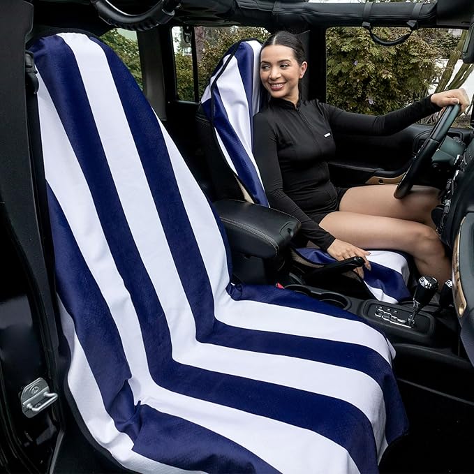 Waterproof Car Seats Cushions with Non Slip Back - Universal Automotive Seats Cover Fit for Cars Truck SUV Seat - Portable Carseat Protectors Great for Dog or Kid Outdoor Sport Activities