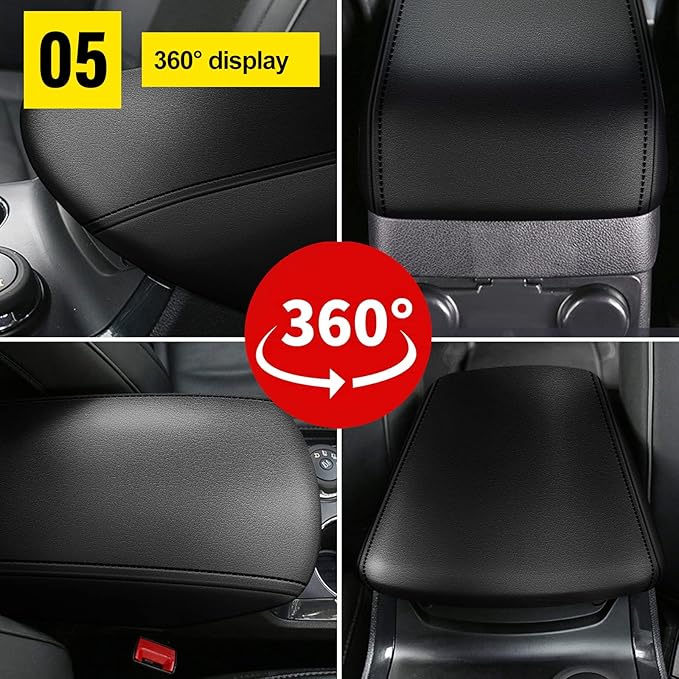 AOMSAZTO Armrest Console Console Covers for Ford Explorer 2011-2019 Black