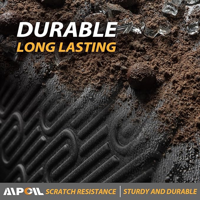 AIPOIL® Floor Mats & Cargo Liner Set for 2021-2025 Kia K5 (Only FWD Models) & 2020-2025 Hyundai Sonata (Include Hybrid) All Weather Protection Full Set Custom Car Mats Accessories - Black