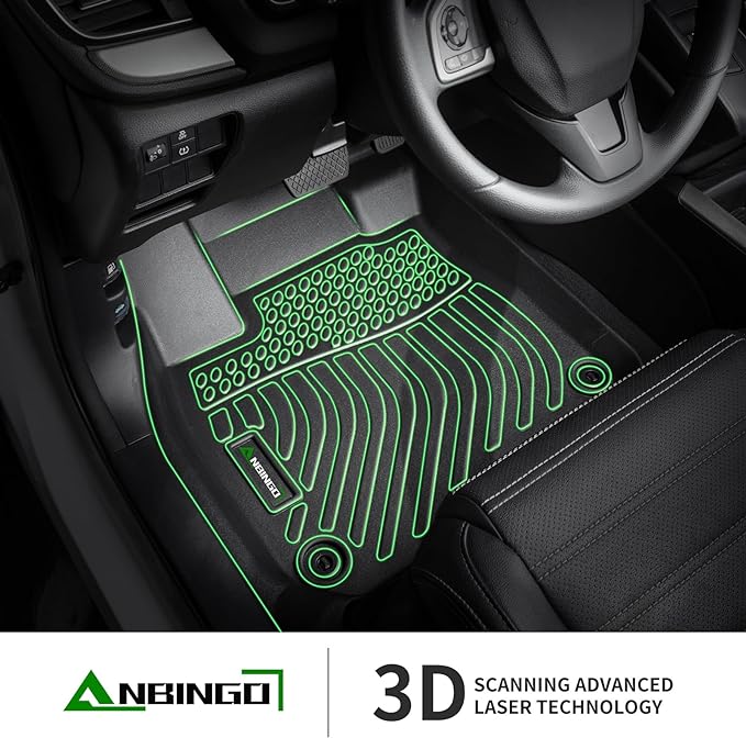 ANBINGO®Floor Mats & Cargo Liner Set Fit for 2020-2024 2025 Ford Escape Hybrid All Weather Protection TPE Anti-Slip Car Full Set Floor Liners Custom Accessories