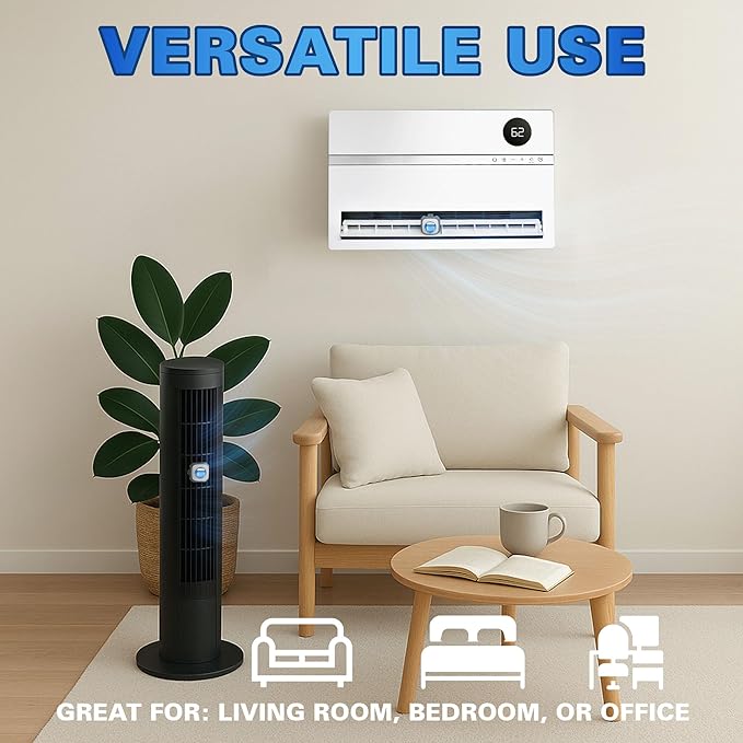 Air Jungles Ocean Scent Car Air Freshener Clip, 6 Vent Clips, 4ml Each, Long Lasting Air Freshener, Up to 180 Days Car Refresher Odor Eliminator