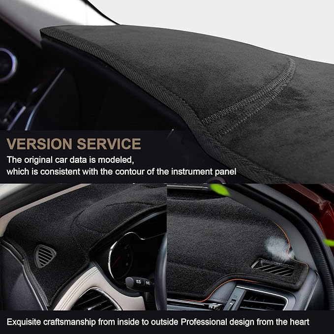 SPEEDWOW Dashboard Dash Board Cover Mat Carpet Compatible with Toyota Camry 7th Gen 2012-2017
