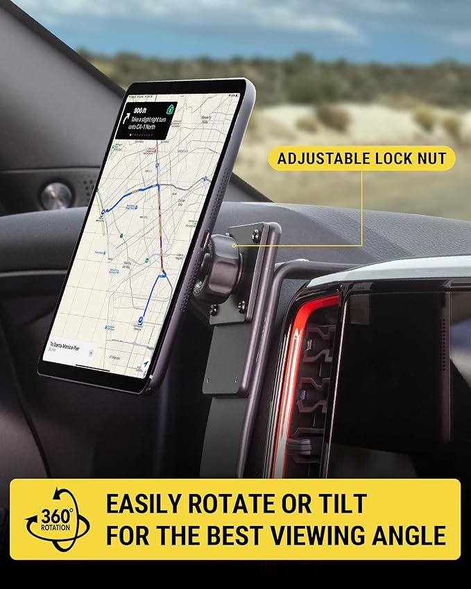 Scosche Heavy Duty MagSafe Mount/Tablet Holder for Car, Magnetic Cell Phone Stand with Extra Strong Magnets and AMPS Mounting Plate for ProClip Vehicle Specific Mount Bases (Base Required)