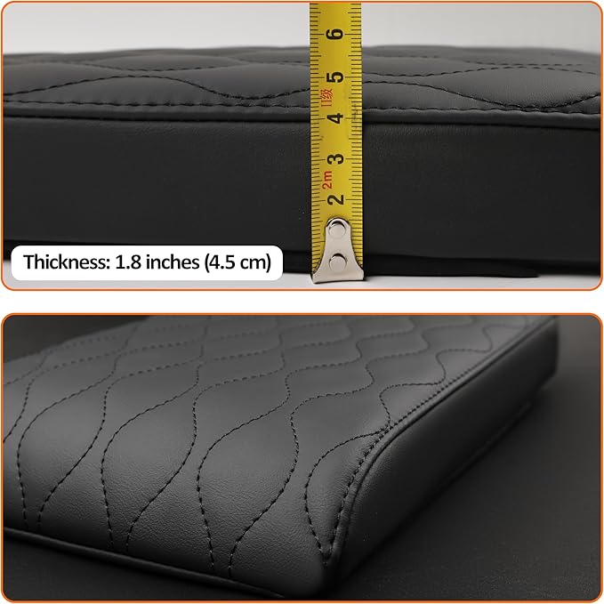 Truck Center Console Cover/pad PU Leather,Universal Large Armrest mat, Adjust Driving Posture Cushion,Protector Box,Keep Driving Safety,f150 Sierra Titan silverdo Tundra