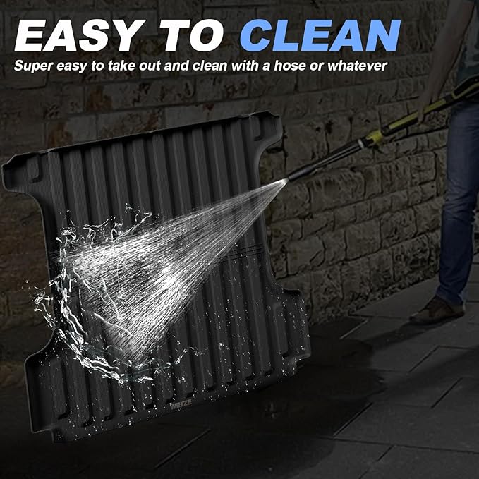 WEIZE Truck Bed Mat for Ram1500/Ram 1500 Classic 2019-2025 2026 5.7ft (5'8.4",67.4in), All Weather Protection TPE Truck Bed Liner Durable Easy Clean Black