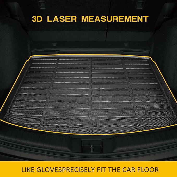 Wailtnb-All Weather Cargo Liner for Cadillac XT5 2017-2025 Custom Fit Car Trunk Mat Waterproof Easy to Clean Cargo Mat Accessories Black