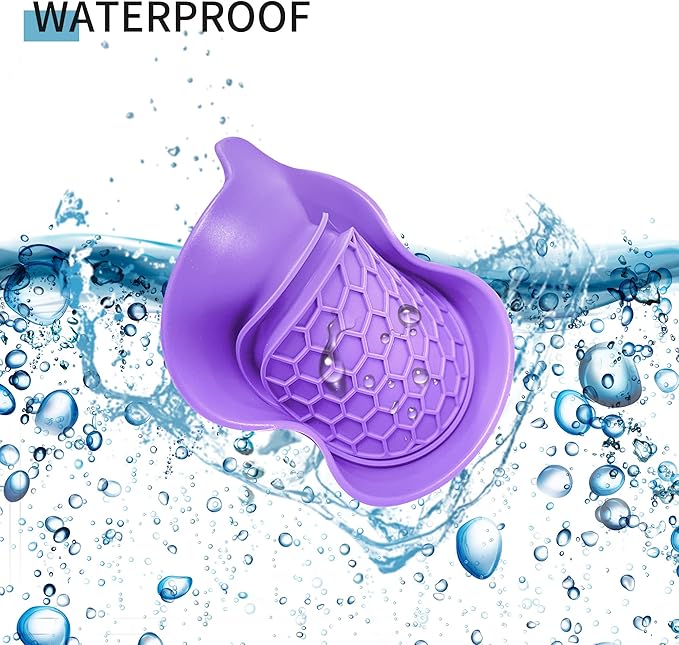 Amooca Car Cup Coaster Universal Non-Slip Cup Holders Bling Crystal Rhinestone Car Interior Accessories 2 Pack Purple