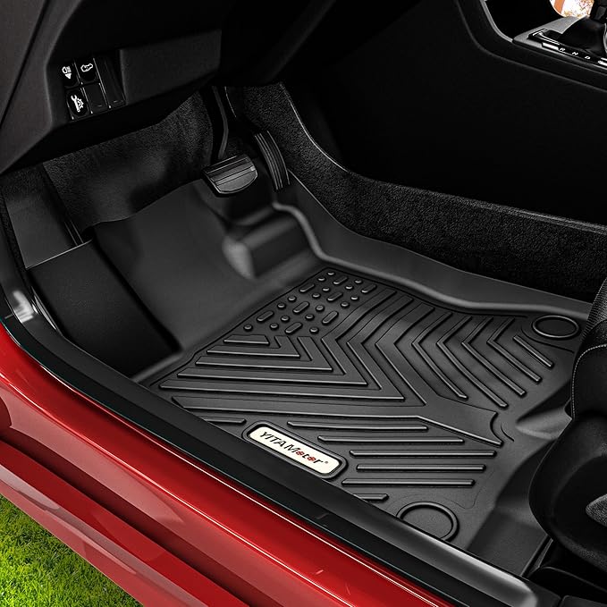 YITAMOTOR Floor Mats TPE-LITE Compatible with Ford Escape,Custom Fit Floor Liners for 2013-2019 Ford Escape,Black All-Weather Custom Fit Front1st&2nd Row Floor Liner Set