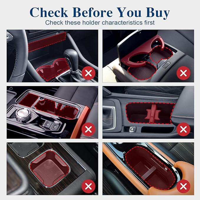 2Pack Car Cup Holder Expander, Cup Holder Extender Adapter with Expandable Arm and Adjustable Base, Compatible with Yeti Ramblers, Hydro Flasks，Stanley, Owala Most Coffee Mugs Bottles & Cups