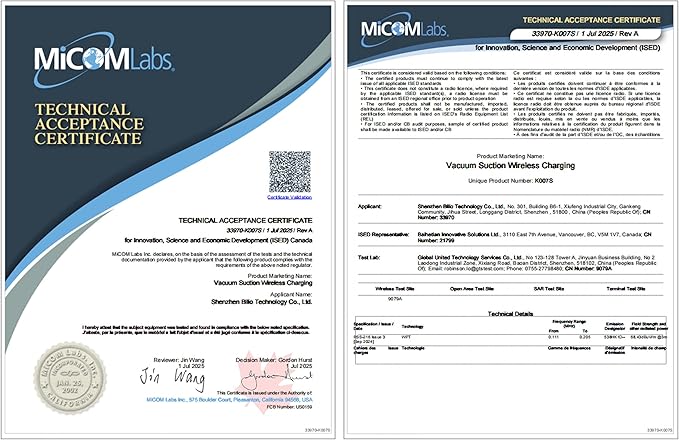 PlusAcc Vacuum Magnetic Phone Holder for Car (Charging)