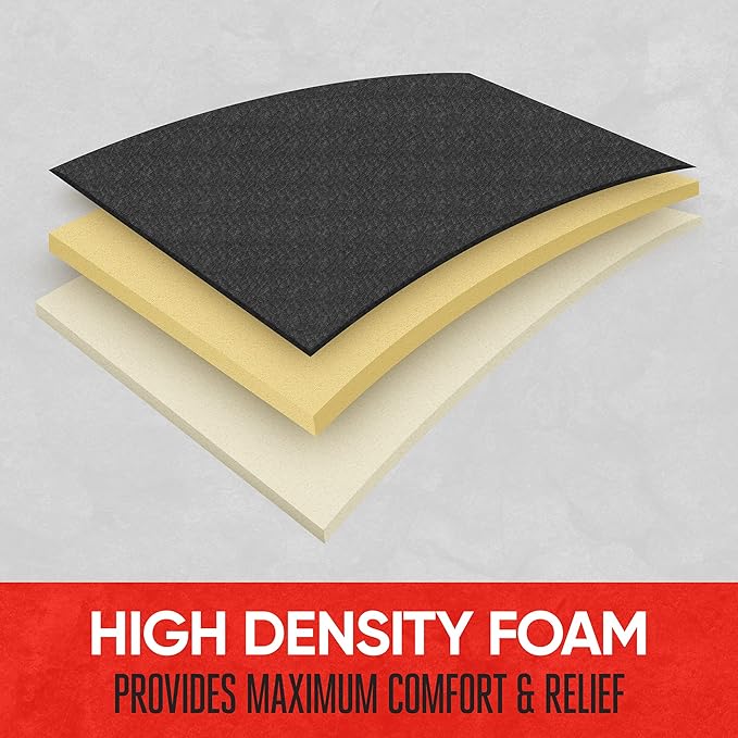 Motor Trend Black Faux Leather Car Seat Cover for Front Seats, 1-Piece Padded Car Seat Protector with Storage Pockets, Premium Interior Cover for Cars Truck SUV Auto