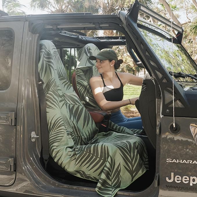 Sprints Athletic Running Towel, Full-Sized, Car Seat Cover - Performance Microfiber (Garden of Races Past)