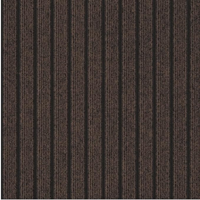 Ottomanson Mud Mat 2' x 4' Entryway Rug - Non-Slip Scraper Doormat for Muddy Paws, Dirt Trapping Indoor/Outdoor Mat for High-Traffic Areas, Kitchen, Garage, Patio, Brown